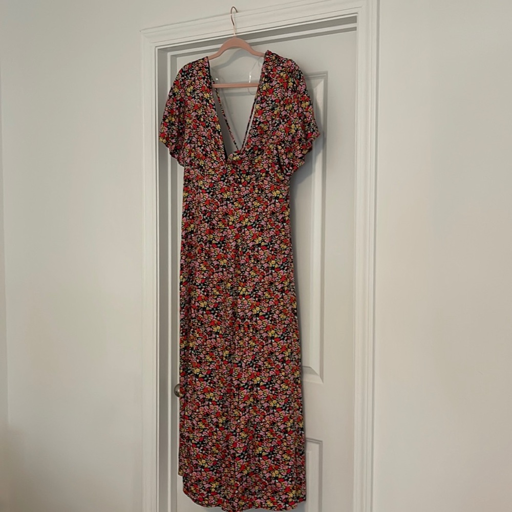 Floral maxi dress XXL NWT